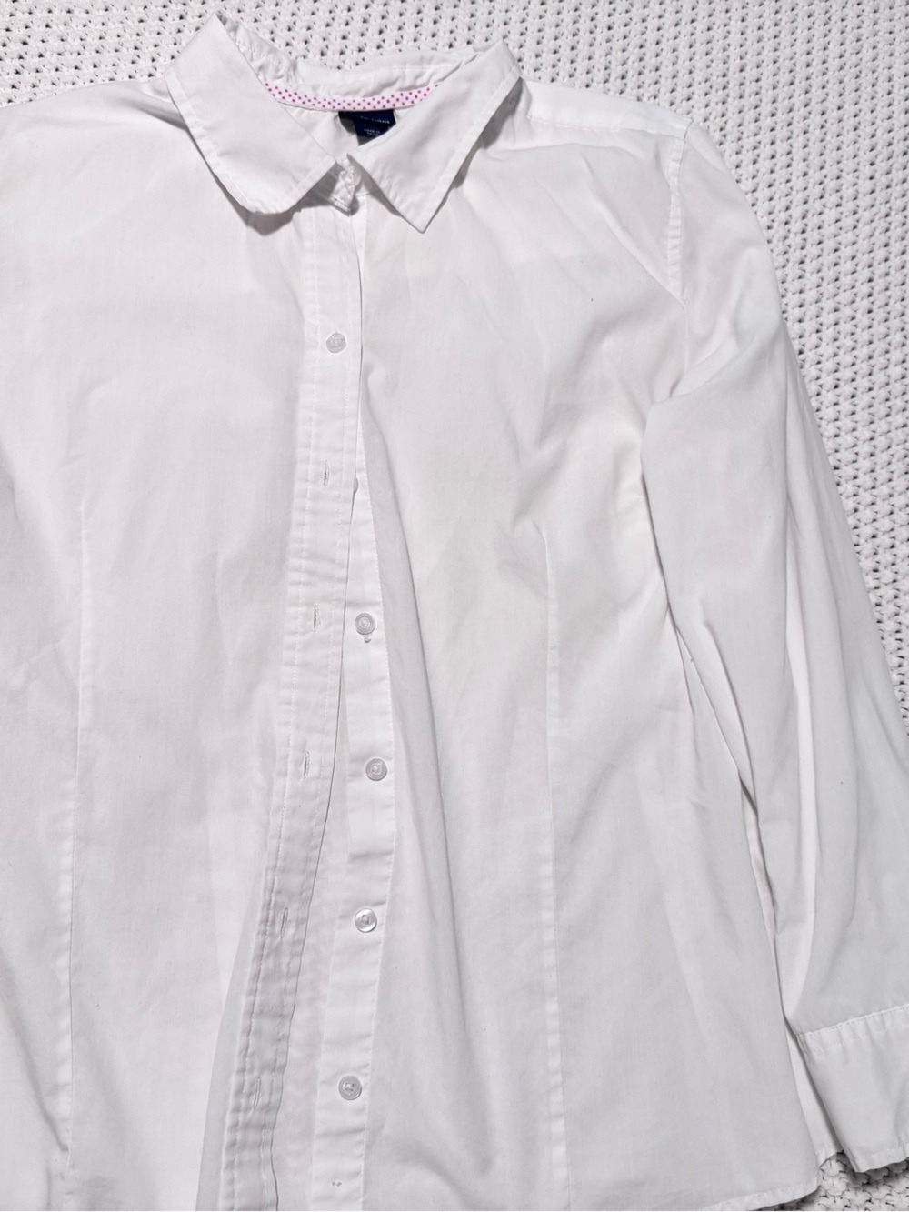 Basic Editions White Women's Button-Down Shirt